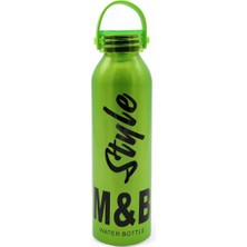 St. Morritz Style Taşıma Kulplu Alüminyum Matara - Suluk Günlük Spor Outdoor Kamp Matarası