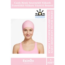 St. Morritz #bone Canlı Renk Seçenekli Yüksek Esneklikli Deniz Havuz Su Sporu Silikon Yüzücü Saç Bonesi Unisex