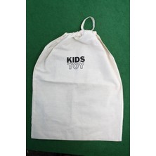 St. Morritz 50X40 cm Kids Toy Lastikli Keten Kumaş Oyuncak Torbası