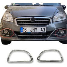 St. Morritz Fiat Linea Krom Sis Farı Çerçevesi 2 Prç. 2012 ve Üzeri P.çelik