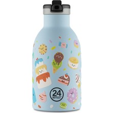 24 Bottles Kids Bottle Sweet Friends Pipetli Paslanmaz Çelik Termos 330 ml