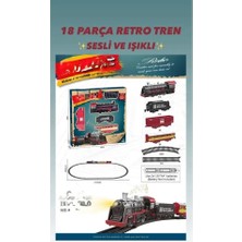 NW NessiWorld BJ2308A 18 Parça Sesli Işıklı Retro Tren