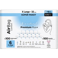 NW NessiWorld Premium Plus Airbag Comfort Bebek Bezi 6 Beden 32 Adet