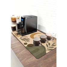 Valerine Life Barista Kahve Barı Matı 40X90CM Espresso Makinesi Çaycı Altlığı Ay Işığı Coffee