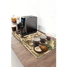 Valerine Life Barista Kahve Barı Matı 40X90CM Espresso Makinesi Çaycı Altlığı Tropical Coconut