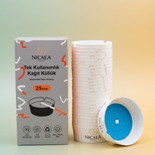 Nicaea Home 25 Adet Tek Kullanımlık Kağıt Küllük - Su ile Aktifleşen Dumansız Kokusuz Jel Kül Tablası
