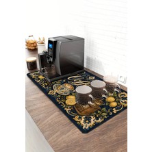 Valerine Life Barista Kahve Barı Matı 40X90CM Espresso Makinesi Çaycı Altlığı Limonlu Espresso