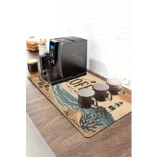 Valerine Life Barista Kahve Barı Matı 40X90CM Espresso Makinesi Çaycı Altlığı Fener Kahvesi