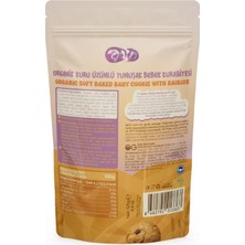 NW NessiWorld Organik Kuru Üzümlü Yumuşak Bebek Kurabiyesi 125G