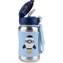 NW NessiWorld Zoo Pipetli Paslanmaz Çelik Suluk 350 ml Roket