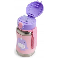 NW NessiWorld Zoo Pipetli Paslanmaz Çelik Suluk 350 ml Narwhal