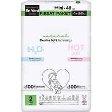 NW NessiWorld Natural Double Soft Bebek Bezi Fırsat Paketi 2 Beden 48 Adet