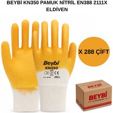 Beybi Arge Toptan KN350 Pamuk Nitril Eldiven 288 Çift No 9 L