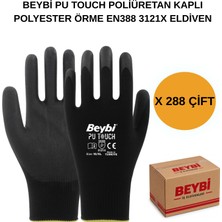 Beybi Arge Toptan Pu Touch Poliüretan Kaplı Polyester Örme Eldiven 288 Çift No 7 S