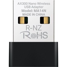 Esranın Dünyası Mercusys MA14N | AX300 Mbps Nano USB Wi‑fi 6 Adaptör | Kolay Kurulum | Windows & Linux Uyumlu |