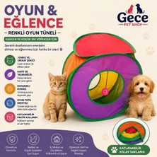 Generic Renkli Katlanabilir Kedi ve Küçük Irk Köpek Oyun Tüneli – Toplu Oyuncak
