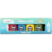 Miart Parmak Boyası 6 Renk x 30 Ml. (MP306)