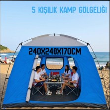 Argeus Uyguna-Yakala 240X240X170CM 5 Kişilik Kamp GÖLGELIĞI-200-5