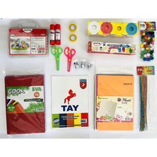 Searock Fatih ve Play Doh Okul Öncesi Kırtasiye ve Etkinlik  Seti Tam Kapsamlı Anaokulu Etkinlik Malzemeleri Paketi