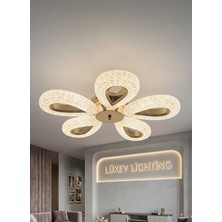 Rain Model 5"li Gold 3 Renk Modu Ledli Modern Plafonyer Salon Mutfak Çocuk Yatak Odası LED Avize
