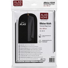 Bozkar Alas Home Elbise Kılıfı 63X100 cm Kıyafet Koruyucu Giysi Saklama Kılıfı Elbise Takım Kaban Ceket Organizer
