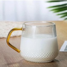 Dilay Home Modern Altın Kulplu Kahve & Çay Bardağı 350 ml
