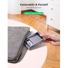 Bezos Ayarlanabilir Metal Telefon Tutucu Standı, Uzay Grisi Renk