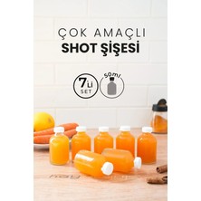 St. Morritz 7 Adet 50 ml Shot Ginger Şişe Cam Mini Plastik Kapaklı Kolonya Koku Süs Küçük Cam Şişe Iksir Şişesi