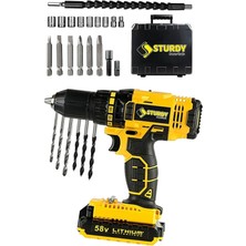 St. Morritz Japon Professıonel Tools 58V 8AH Gh-11 Metal Şanzıman Şarjlı Çift Akülü Vidalama 27PRÇ Uç Setli