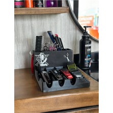 St. Morritz Kuaför Berber Standı Tarak Makas Makine Ustura Tutucu Malzeme Organizer.özel Tasarımlık Berber Stand