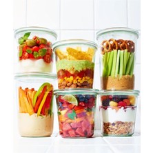 St. Morritz Kavanoz Mold Saklama Seti ( 2 Adet 850 ml , 4 Adet 580 ml )