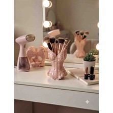 Alse 3D 3D Tasarım Vintage Korse Tasarımlı Çok Amaçlı Kalemlik, Makyaj Fırçalığı ve Organizer - Coquette / Rococo Dekoratif Obje