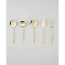 St. Morritz Aurelia Paslanmaz Çelik 5'li Servis Seti 20,5X22,8X21,8X23,5X22 cm Gold