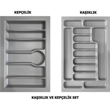 St. Morritz Lider 75*49 Çekmece Içi Kepçelik ve 75*49 Kaşıklık Ikili Set