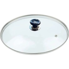 St. Morritz Cam Kapak Tencere Tava Cam Kapağı ve Kulp 26 cm