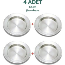 St. Morritz Alüminyum Künefe Kadayıf Tepsisi Tabağı 4 Adet 12 cm (18CM)