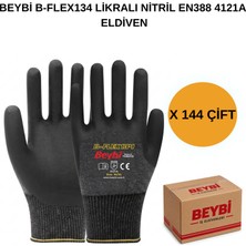 Beybi Arge Toptan B-FLEX134 Likralı Nitril Eldiven 144 Çift No 10 Xl