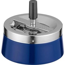 St. Morritz Bas-Çevir Metal Hazneli Küllük Mavi 11CM