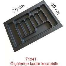 St. Morritz 75X49 cm Çekmece Içi Düzenleyici 75 cm Kaşıklık 75 cm Kepçelik (68X40 cm E Kadar Kesilebilir)