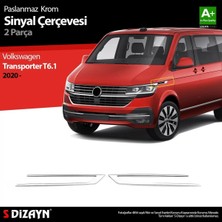 St. Morritz S-Dizayn Vw Transporter T6.1 Krom Sinyal Çerçevesi 2 Prç. 2020-2025