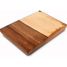 St. Morritz Kalın Ceviz Ahşap Kesme ve Sunum Tahtası - Face Grain