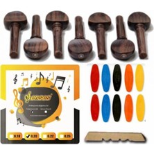 St. Morritz Nokta Sedefli Pelesenk Bağlama Burgu + 0.20 Uzun Sap Tel + Tezene Seti - Eşik