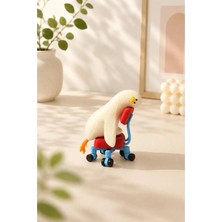 Nure Store Keyifsiz Ördek Biblo Ofis Dekoratif Figürler-8 cm