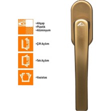 St. Morritz Line Secustik Bronz Pvc Pencere Kolu