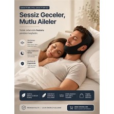 St. Morritz Ayarlanabilir Nefes Çene Maskesi Alabilen Neopren Gece Uyku Yardımcısı Çene Desteği