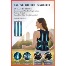 St. Morritz Balenli Dik Duruş Korsesi Kadın Erkek Kifoz Kamburluk Sırt Omuz Korse Durma Aparatı Kambur