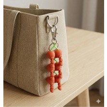 Nure Store 3’lü Kiraz Hareketli Anahtarlık & Çanta Süsü