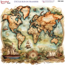 İstanbul Hobi Ütü ile Rub On Transfer Kağıdı 30X30CM RB-946