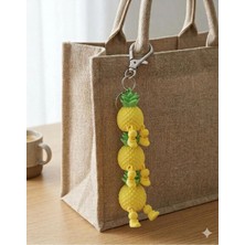 Nure Store 3’lü Ananas Hareketli Anahtarlık & Çanta Süsü
