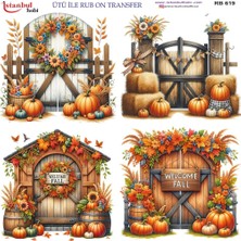 İstanbul Hobi Ütü ile Rub On Transfer Kağıdı 30X30CM RB-619
